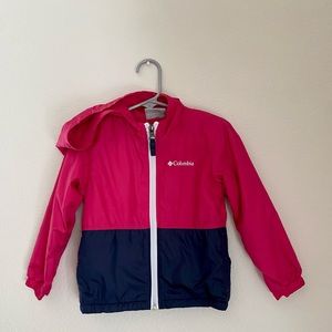 Toddler Girls Columbia Fleece Windbreaker